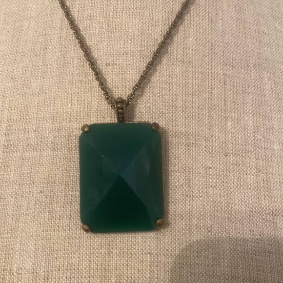 Lucky Brand green emerald necklace - Picture 2 of 6